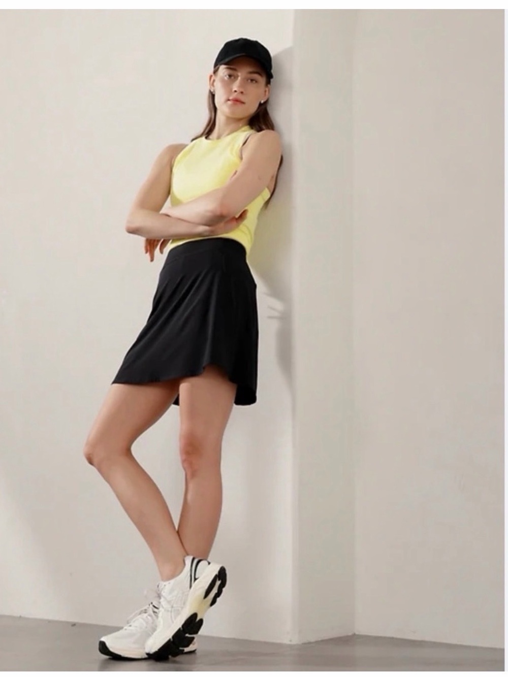 Athleta BROOKLYN HEIGHTS HIGH RISE SKORT black 6